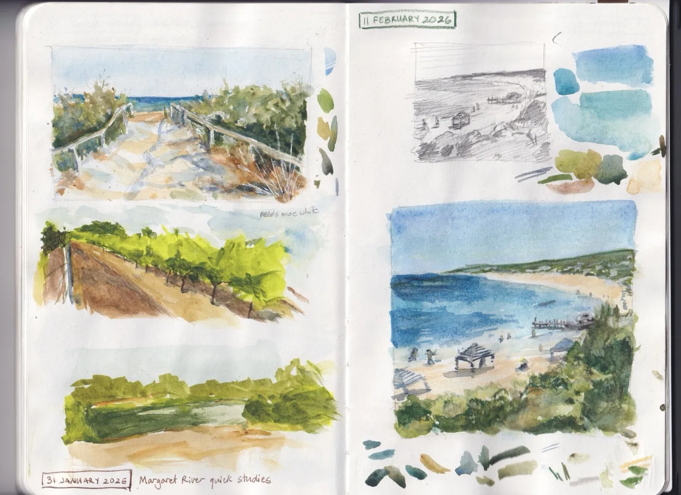 Sketchbook pages
