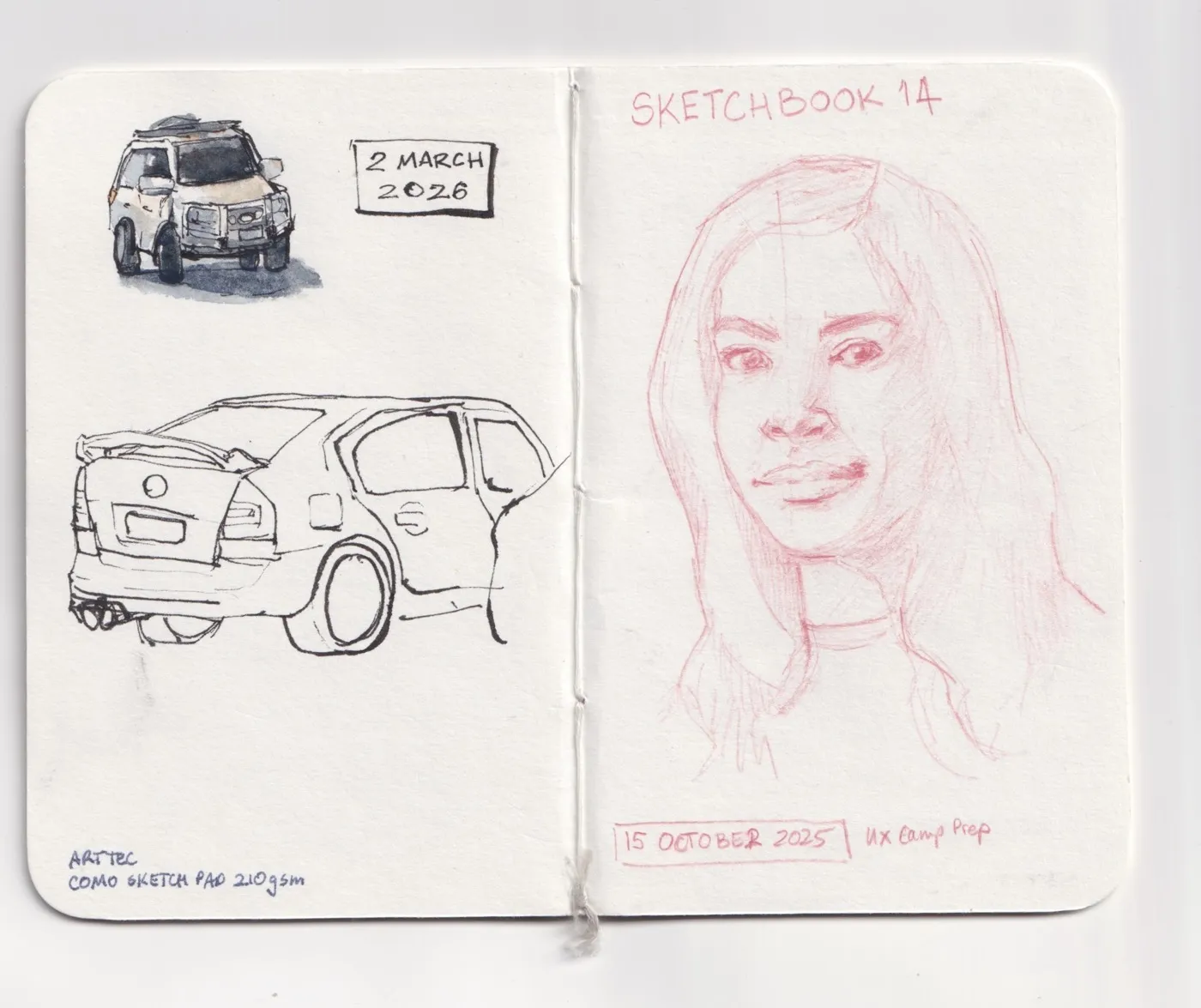 Sketchbook pages