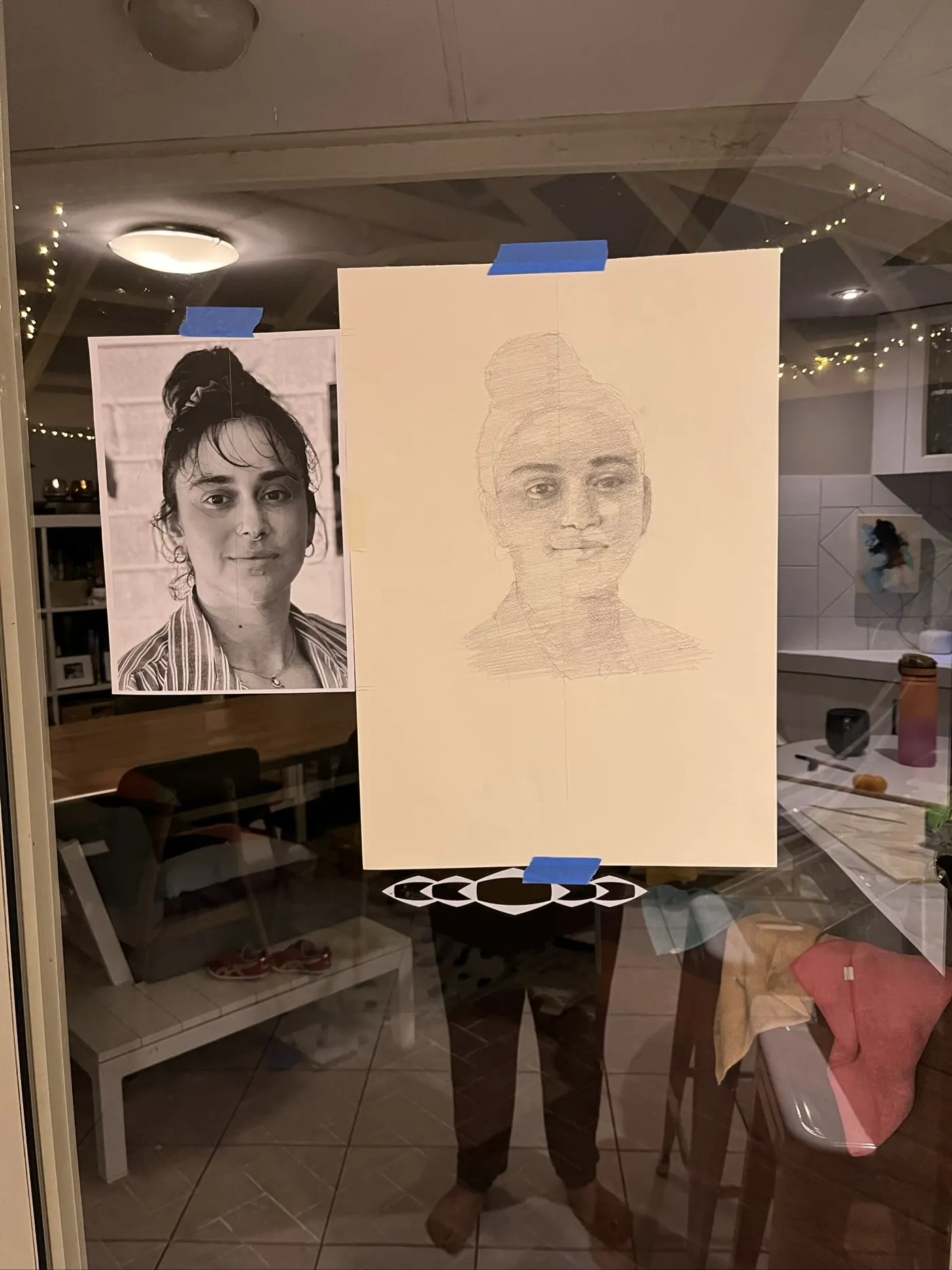 Portrait in progress