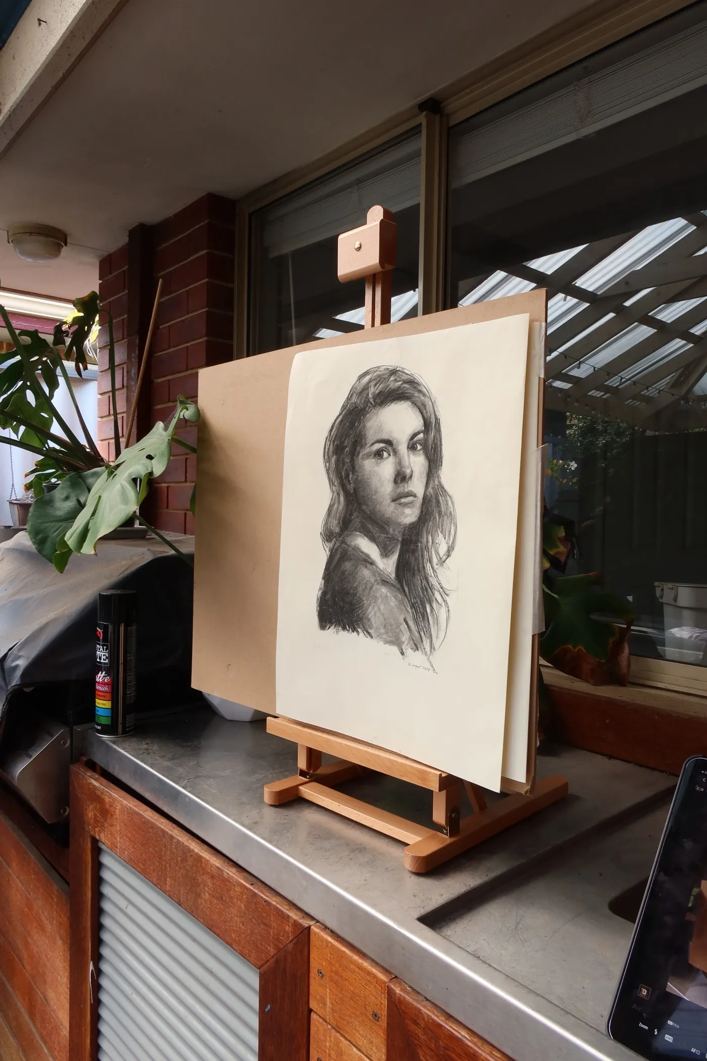 Portrait in progress