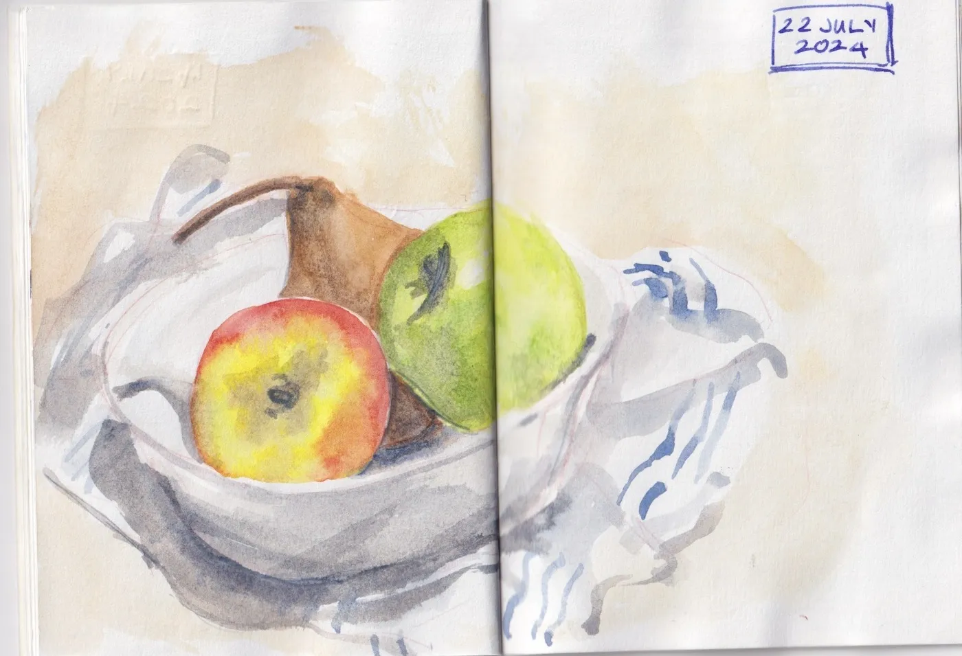 Mixed media sketches