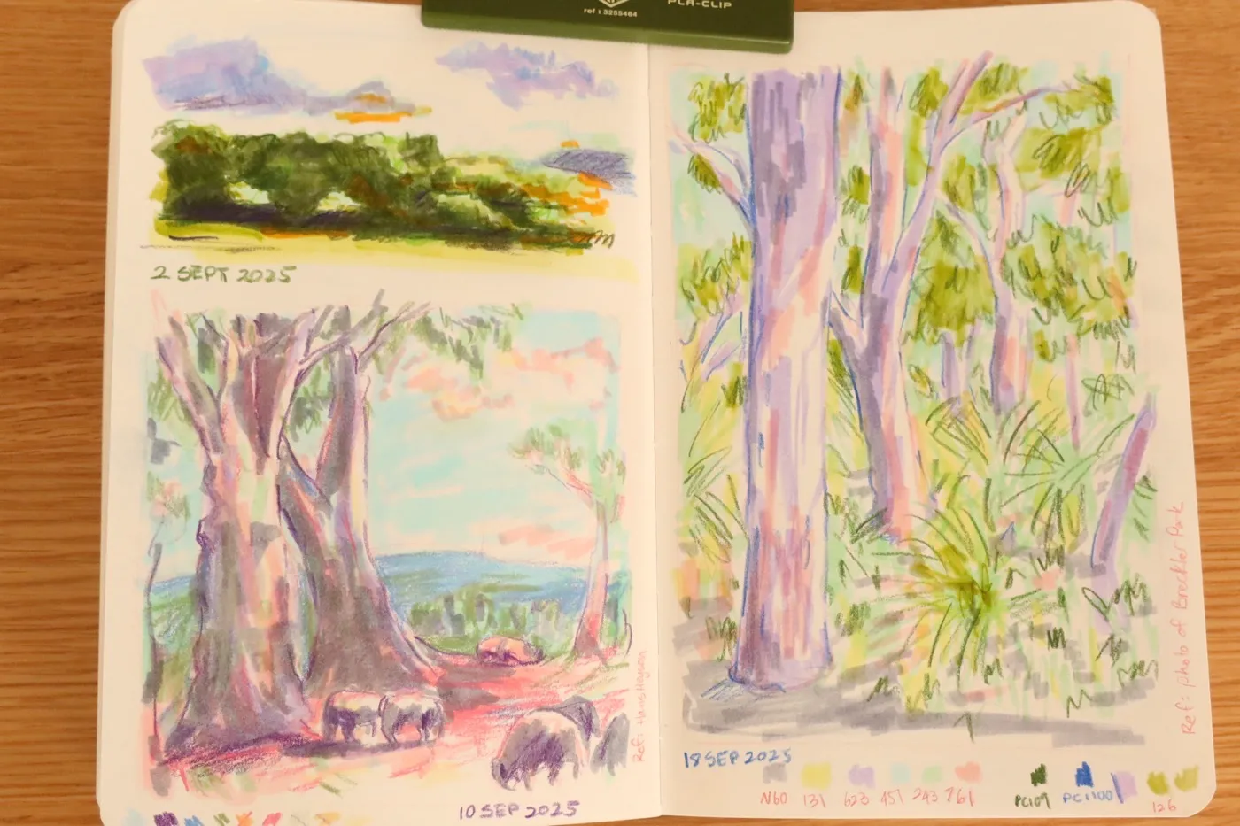 Sketchbook pages