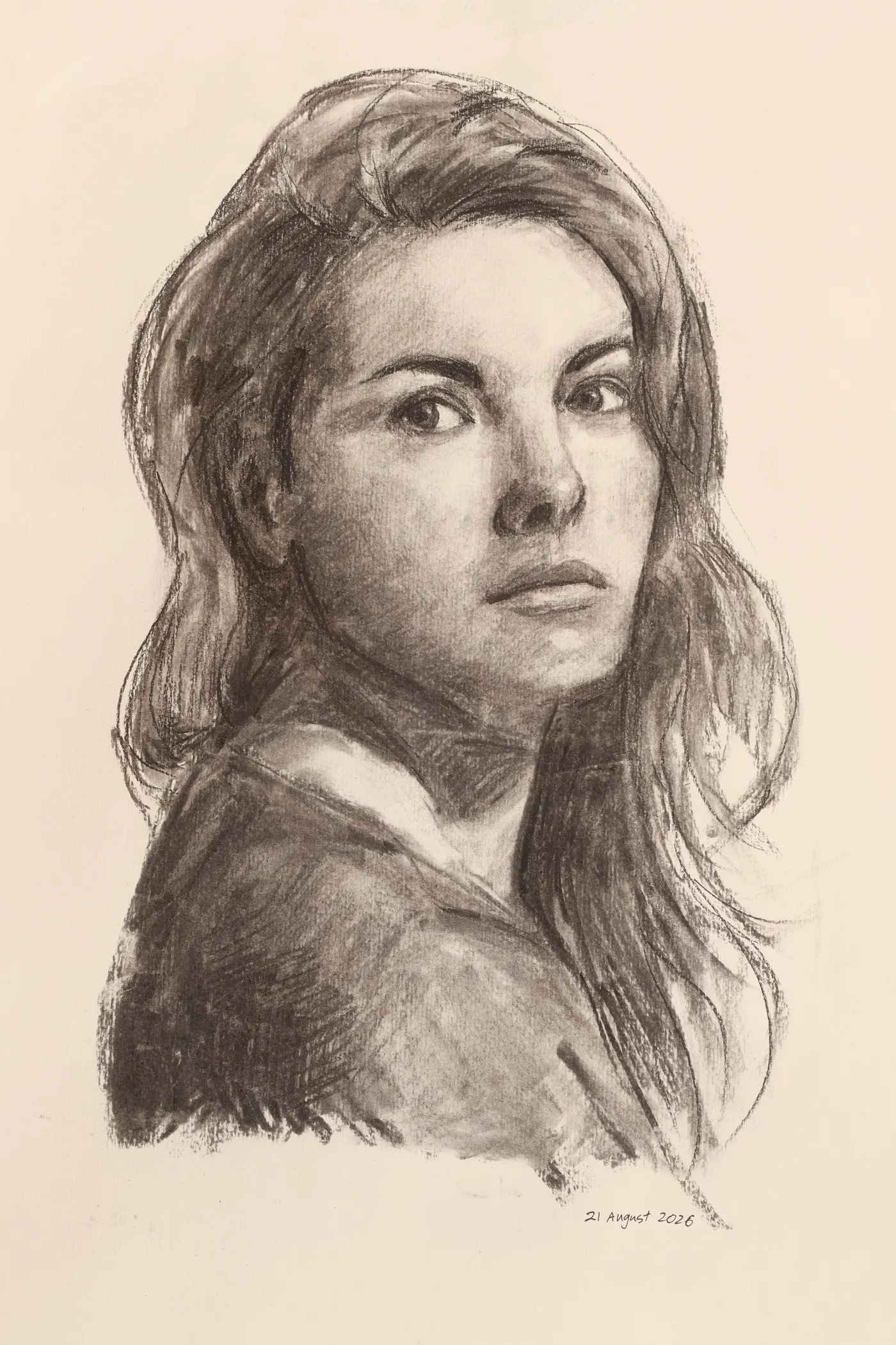 Charcoal portrait