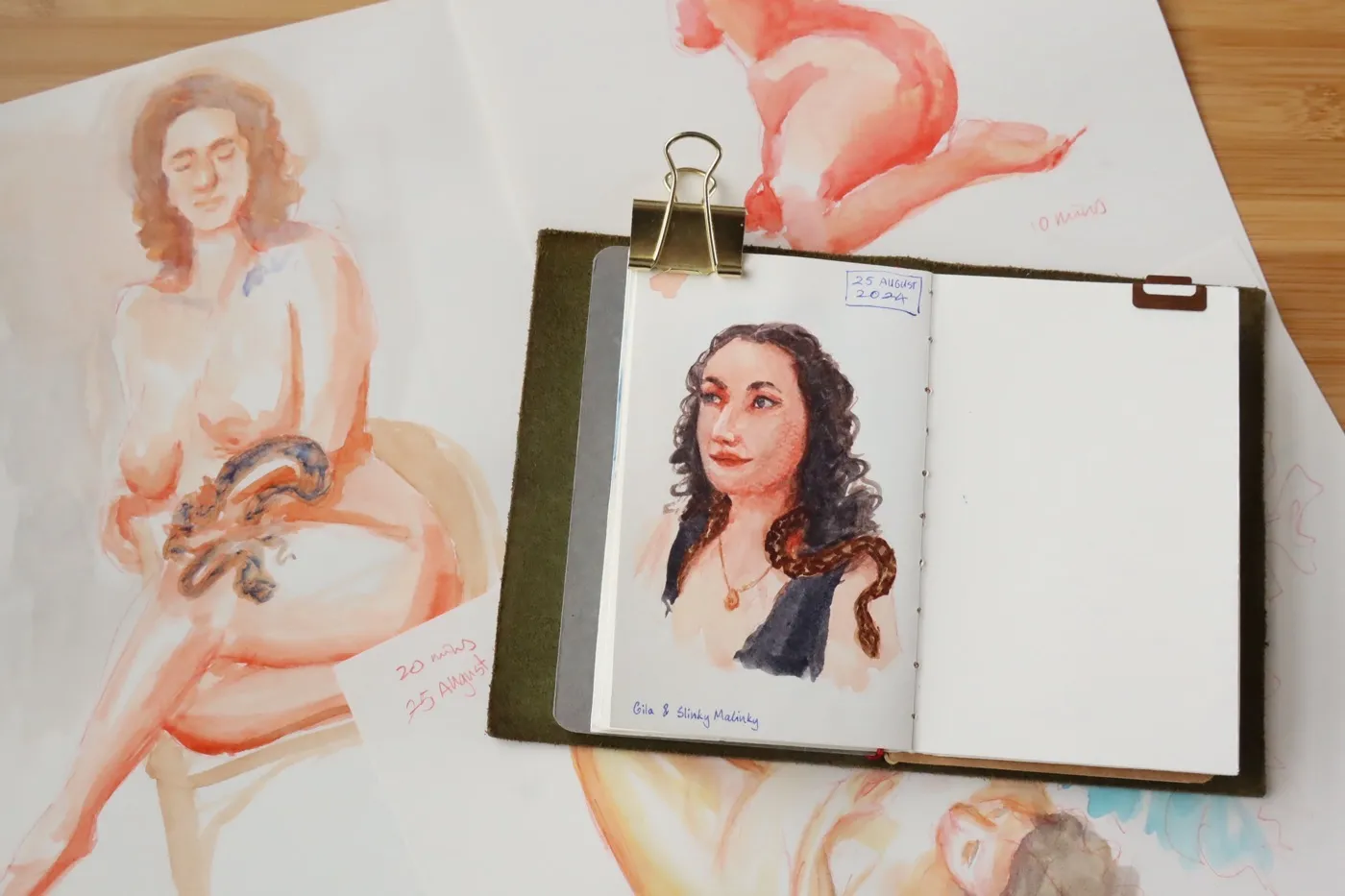 Watercolour portraits