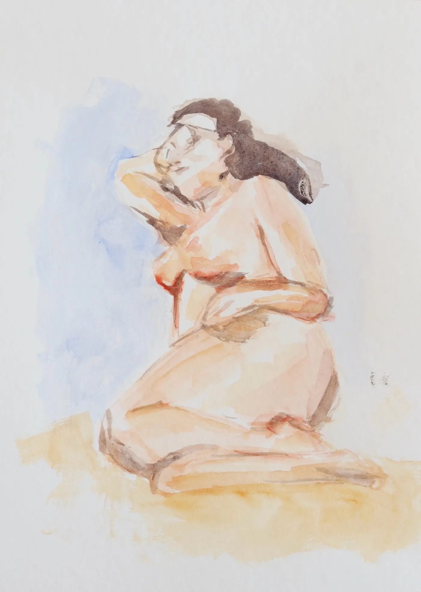 Watercolour life drawing
