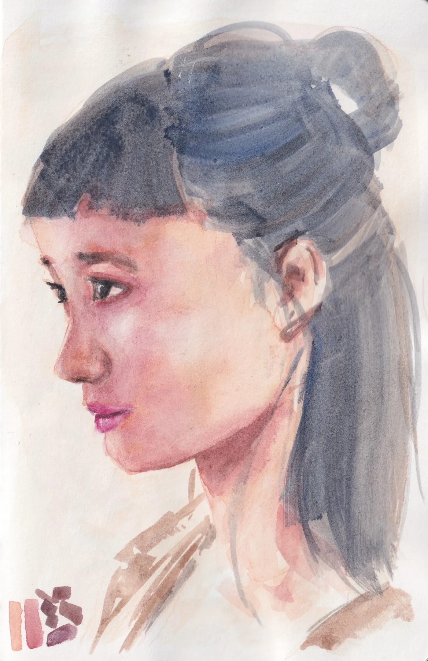 Mixed media sketches