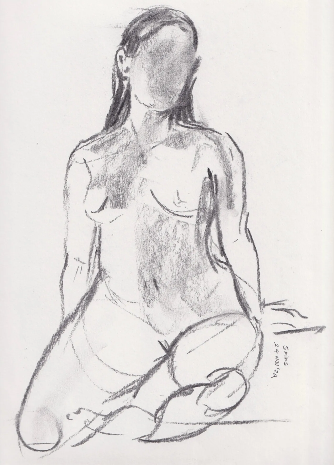 Life drawing sketch