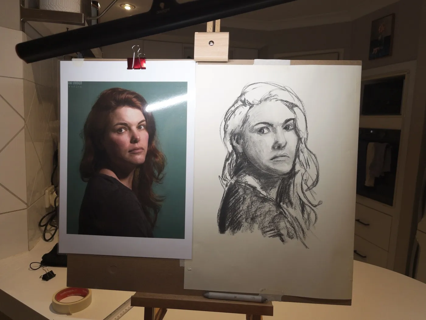 Portrait in progress