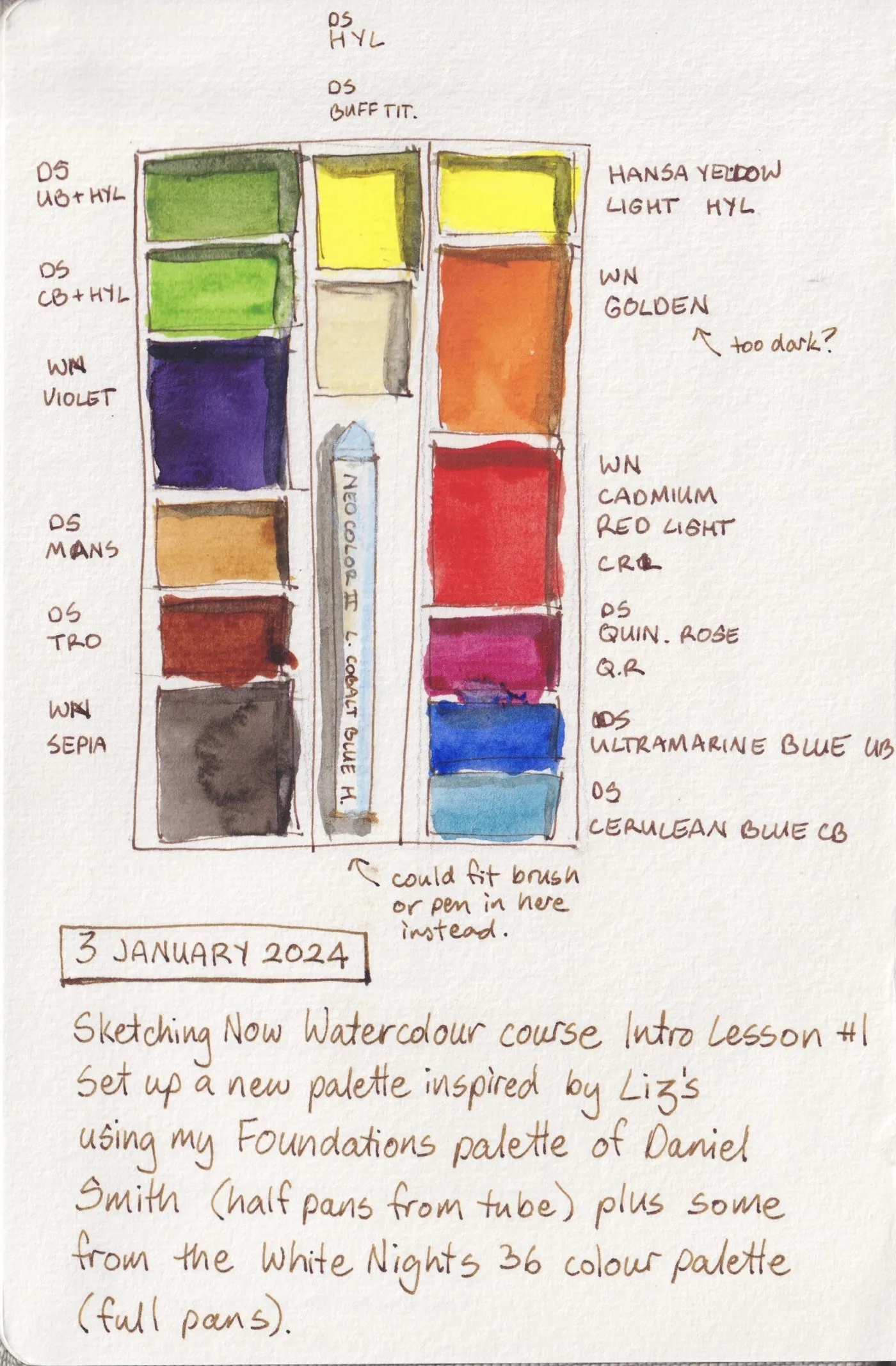 Watercolour sketch