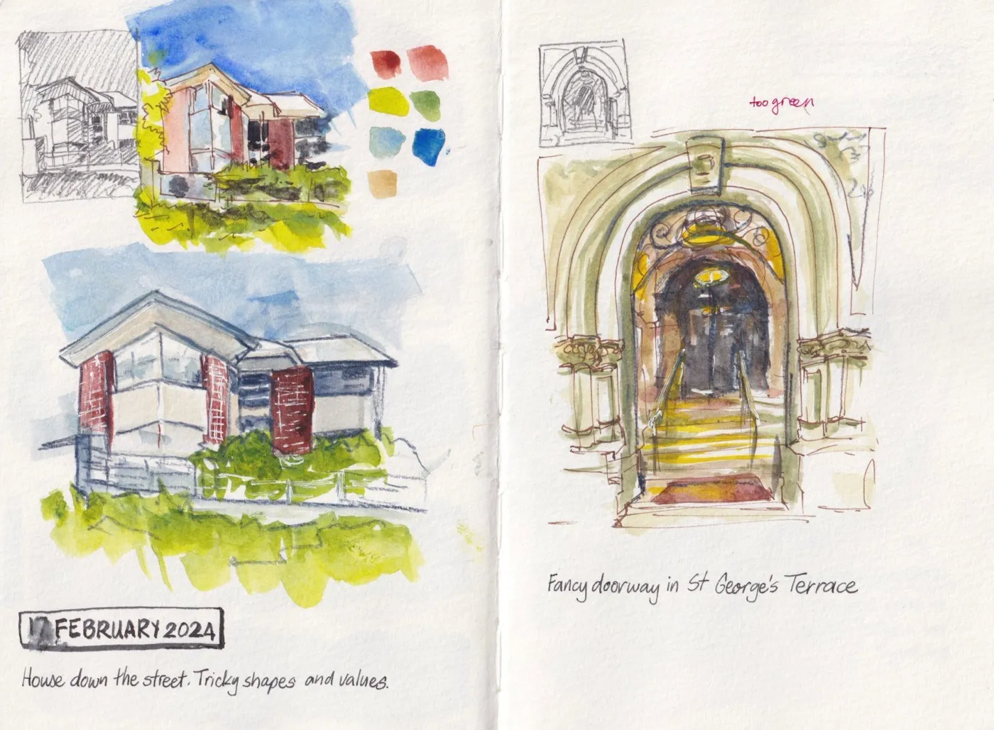 Watercolour sketch