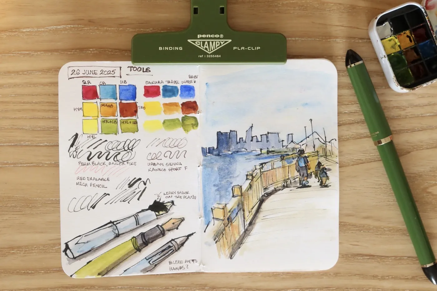 Sketchbook pages from my Bali trip