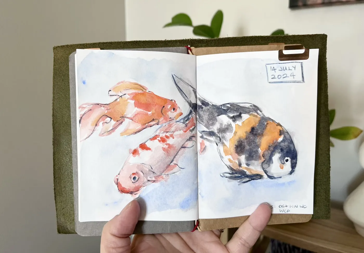 Mixed media sketches