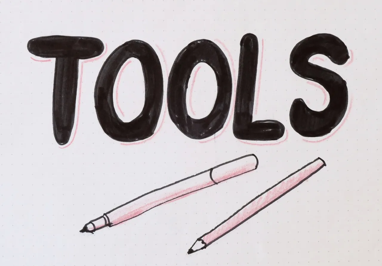 hand drawn tools