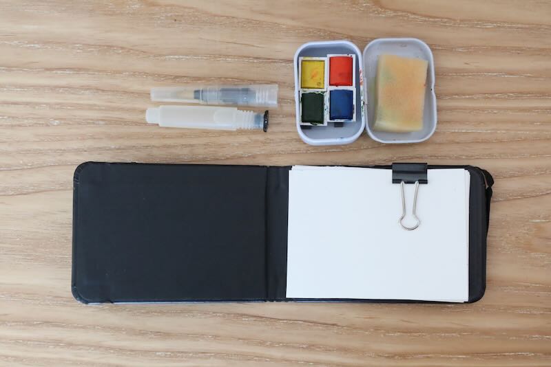 Photo of my tiny watercolour kit